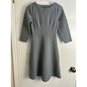 Joules gray LS A-line dress size 4